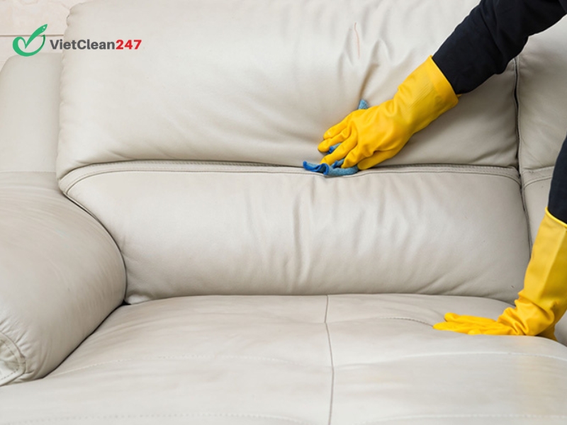 Dịch vụ giặt vệ sinh ghế sofa, ghế văn phòng của công ty vệ sinh Vietclean247 bao gồm các quy trình sau