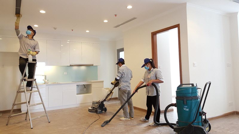 dịch vụ vệ sinh sau xâu dựng