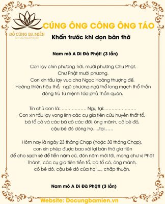 Chuẩn bị lễ cúng truyền thống ngày 23 tháng Chạp